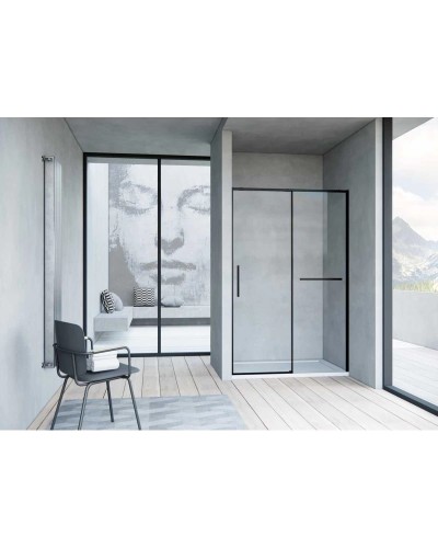 Душевая дверь 150 см Vincea Slim Soft VDS-1SS150CLB прозрачное