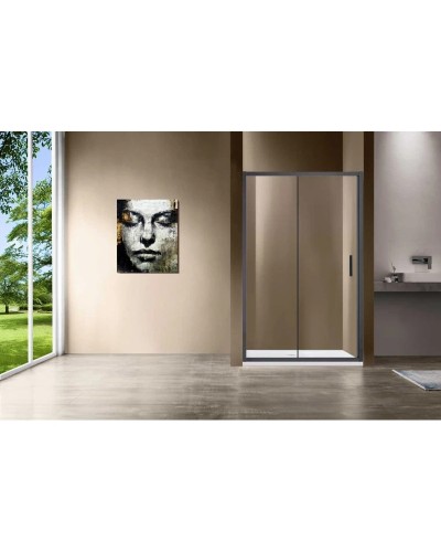 Душевая дверь 140 см Vincea Garda VDS-1G140CLGM прозрачное