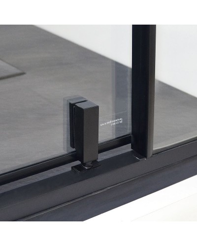 Душевая дверь WasserKRAFT Elbe 120 74P05 профиль Черный матовый стекло прозрачное