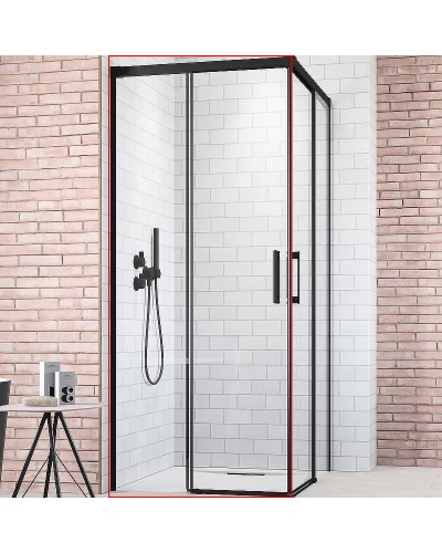 Душевая дверь Radaway Idea Black KDD 80 L 387061-54-01L профиль Черный стекло прозрачное