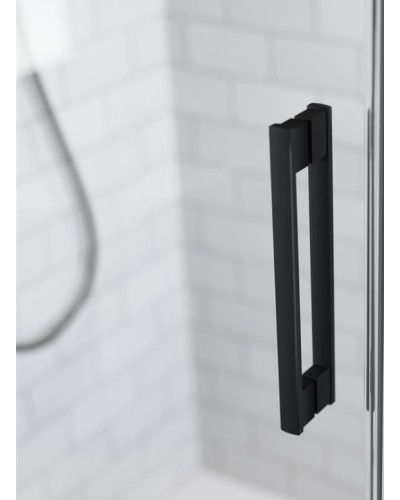 Душевая дверь в нишу Radaway Idea Black DWD 160 профиль Черный стекло прозрачное