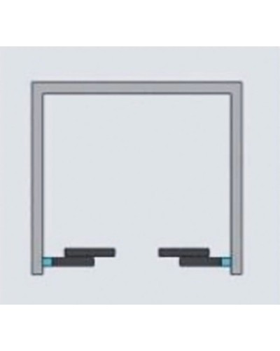 Душевая дверь в нишу Radaway Idea Black DWD 170 профиль Черный стекло прозрачное