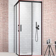 Душевая дверь Radaway Idea Black KDJ 100 R 387040-54-01R профиль Черный стекло прозрачное