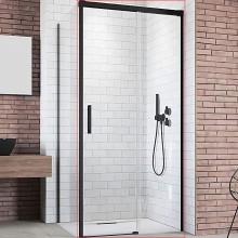 Душевая дверь Radaway Idea Black KDJ 130 R 387043-54-01R профиль Черный стекло прозрачное