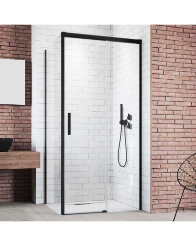 Душевая дверь Radaway Idea Black KDJ 130 R 387043-54-01R профиль Черный стекло прозрачное