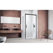 Душевая дверь Radaway Idea Black KDJ 130 R 387043-54-01R профиль Черный стекло прозрачное
