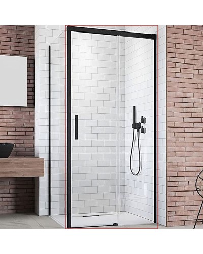 Душевая дверь Radaway Idea Black KDJ 140 R 387044-54-01R профиль Черный стекло прозрачное
