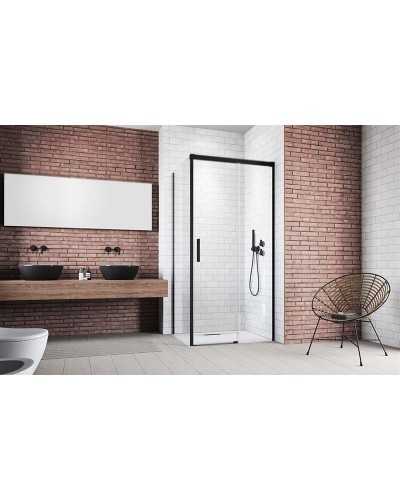 Душевая дверь Radaway Idea Black KDJ 140 R 387044-54-01R профиль Черный стекло прозрачное