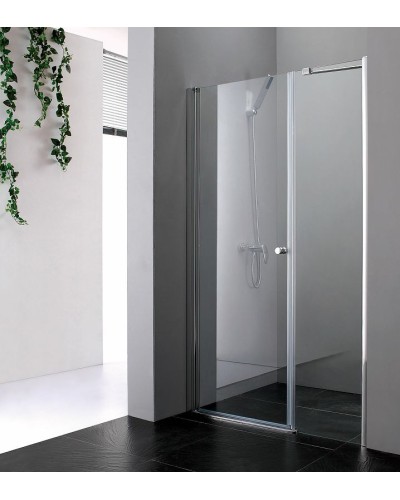 Душевая дверь Cezares Elena 140 ELENA-W-B-11-60+80-C-Cr профиль Хром стекло прозрачное