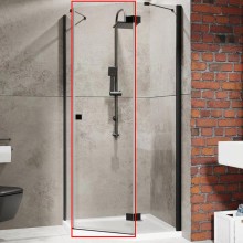 Душевая дверь Radaway Essenza New PTJ 60 R 385010-54-01R профиль Черный стекло прозрачное