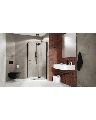 Душевая дверь Radaway Essenza New PTJ 60 R 385010-54-01R профиль Черный стекло прозрачное