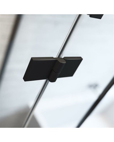 Душевая дверь Radaway Essenza New PTJ 60 R 385010-54-01R профиль Черный стекло прозрачное