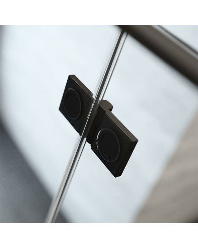 Душевая дверь Radaway Essenza New PTJ 60 R 385010-54-01R профиль Черный стекло прозрачное