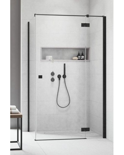 Душевая дверь Radaway Essenza New KDJ 120 R 385042-54-01R профиль Черный стекло прозрачное