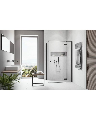 Душевая дверь Radaway Essenza New KDJ 120 R 385042-54-01R профиль Черный стекло прозрачное