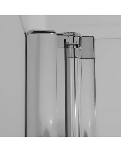 Душевая дверь Cezares Elena 100 L ELENA-W-B-12-100-P-Cr-L профиль Хром стекло рифленое