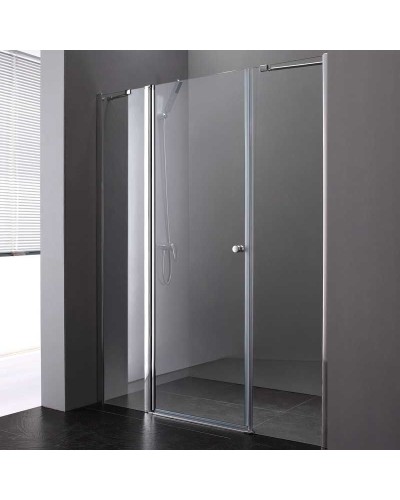 Душевая дверь в нишу Cezares Elena B-13 120 ELENA-W-B-13-30+60/30-P-Cr-R профиль Хром стекло рифленое