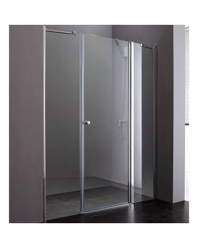 Душевая дверь Cezares Elena 160 ELENA-W-B-13-40+60/60-C-Cr профиль Хром стекло прозрачное