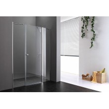 Душевая дверь Cezares Elena 180 ELENA-W-B-13-60+60/60-C-Cr профиль Хром стекло прозрачное