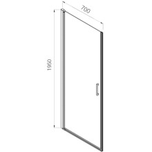 Душевая дверь 70 см Vincea Alpha VDP-3AL700CLG прозрачное