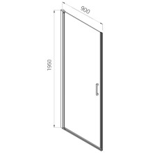 Душевая дверь 90 см Vincea Alpha VDP-3AL900CLG прозрачное