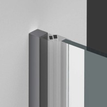 Душевая дверь 90 см Vincea Alpha VDP-3AL900CLGM прозрачное