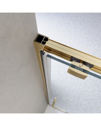 Душевая дверь в нишу BelBagno LUCE-BF-1-120-C-ORO