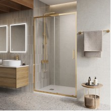 Душевая дверь в нишу BelBagno LUCE-BF-1-120-C-ORO