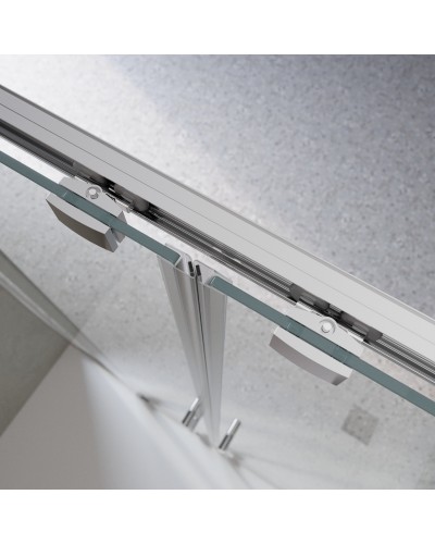 Душевая дверь в нишу BelBagno LUCE-BF-2-140-C-Cr