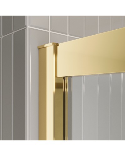 Душевая дверь в нишу BelBagno LUCE-BF-1-120-C-ORO