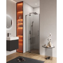 Душевая дверь в нишу CEZARES SLIDER-B-1-80/90-C-GM