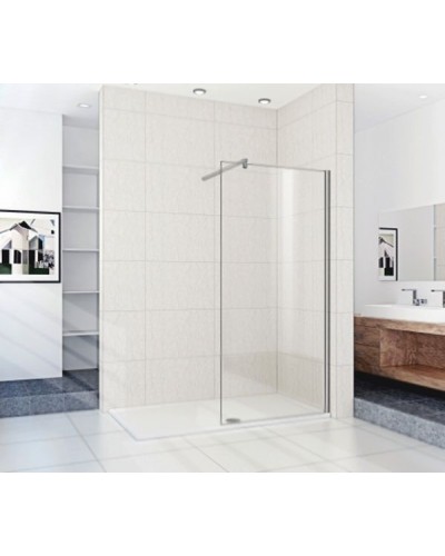 Душевая перегородка WeltWasser WW400 G-1 100 10000002939 профиль Хром стекло прозрачное