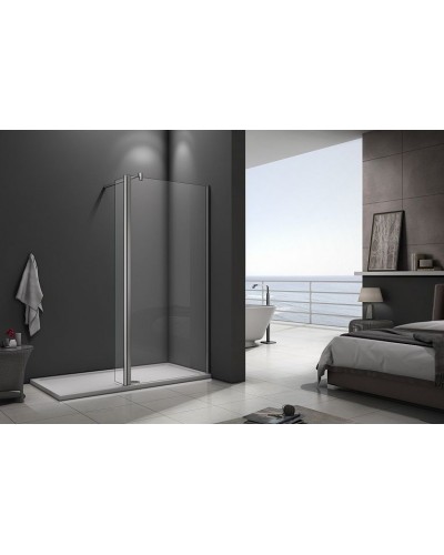 Душевая перегородка Good Door Walk In SP2-80-C-CH 80x28 профиль Хром стекло прозрачное