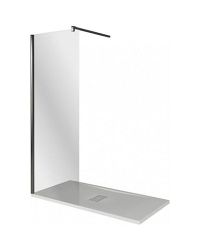 Душевая перегородка Good Door Walk In SP-100-C-В 100 профиль Черный стекло прозрачное