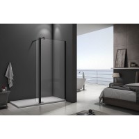 Душевая перегородка Good Door Walk In SP2-90-C-B 90x28 профиль Черный стекло прозрачное