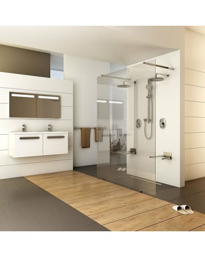 Душевая перегородка Ravak Walk-In Free 130 GW9FJ0C00Z1 профиль Хром стекло Transparent