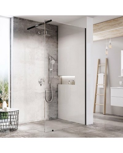 Душевая перегородка Ravak Walk-In Wall 130 GW9WJ0300Z1 профиль Черный стекло Transparent