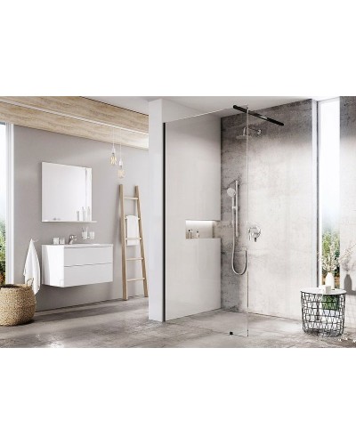 Душевая перегородка Ravak Walk-In Wall 60 GW9W00300Z1 профиль Черный стекло Transparent