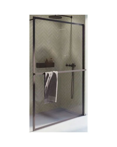 Душевая перегородка Riho Lucid GD400 120 G005044121 (GD412B000) профиль Черный стекло прозрачное