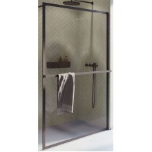 Душевая перегородка Riho Lucid GD400 140 G005045121 (GD414B000) профиль Черный стекло прозрачное