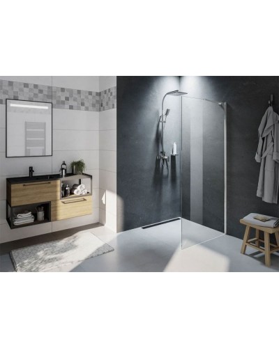 Душевая перегородка Riho Novik Z400 80 G003029120 (GZ4080000) профиль Хром стекло прозрачное