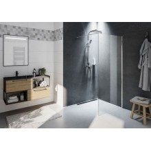 Душевая перегородка Riho Novik Z400 80 G003029120 (GZ4080000) профиль Хром стекло прозрачное