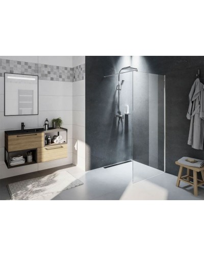 Душевая перегородка Riho Novik Z400 90 G003030120 (GZ4090000) профиль Хром стекло прозрачное