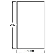 Душевая перегородка Jacob Delafon Contra 120 E22WP120-GA профиль Хром стекло прозрачное