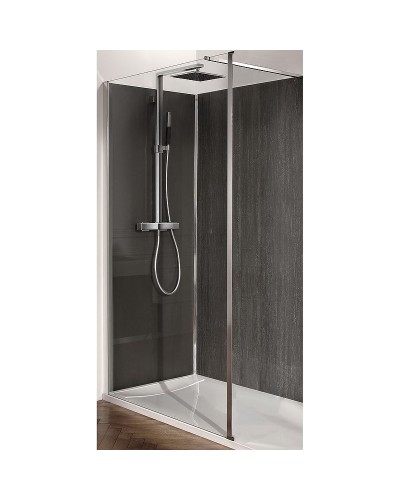 Душевая перегородка Jacob Delafon Contra 120 E22WP120-GA профиль Хром стекло прозрачное