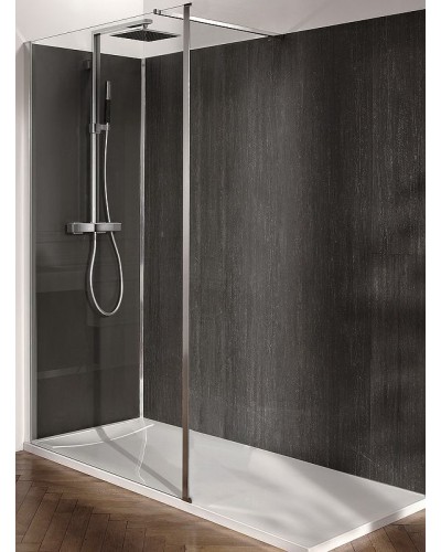 Душевая перегородка Jacob Delafon Contra 120 E22WP120-GA профиль Хром стекло прозрачное