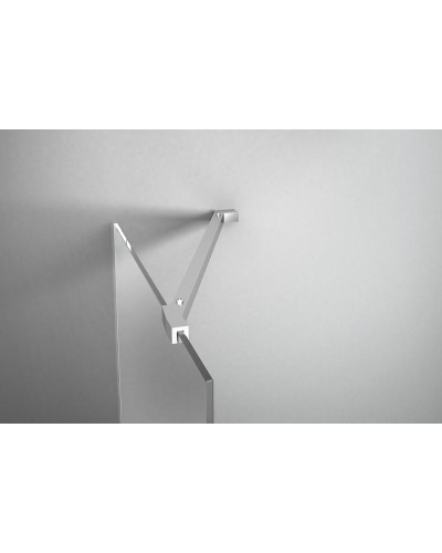 Душевая перегородка Jacob Delafon Contra 120 E22WP120-GA профиль Хром стекло прозрачное