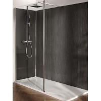 Душевая перегородка Jacob Delafon Contra 140 E22WP140-GA профиль Хром стекло прозрачное