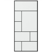 Душевая перегородка Bravat Black Line 90 BG090.6414B профиль Черный стекло прозрачное