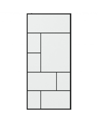 Душевая перегородка Bravat Black Line 90 BG090.6414B профиль Черный стекло прозрачное